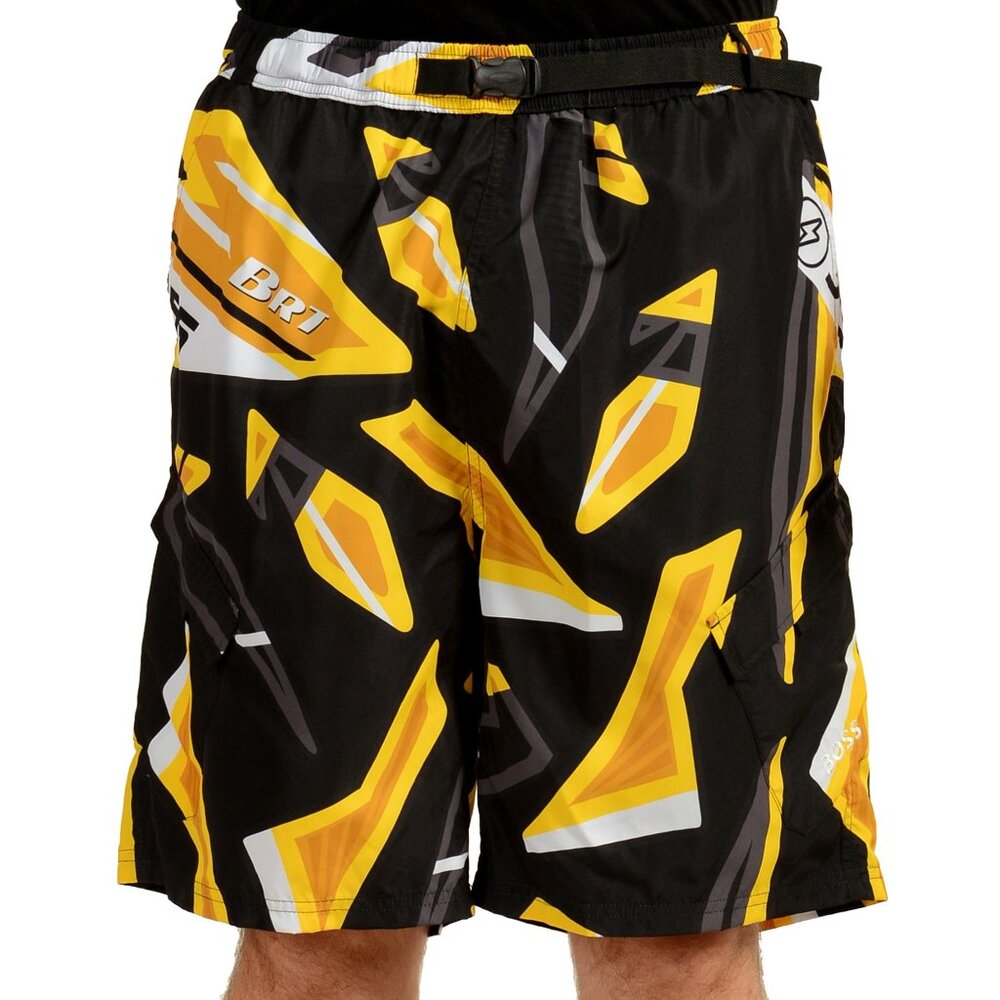 Hugo Boss Men's "Boxer" Geometric Print Swim Board Shorts US 2XL IT 56